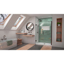 Unidoor-LS 72" High x 53" Wide Hinged Frameless Shower Door with Clear Glass - image 12