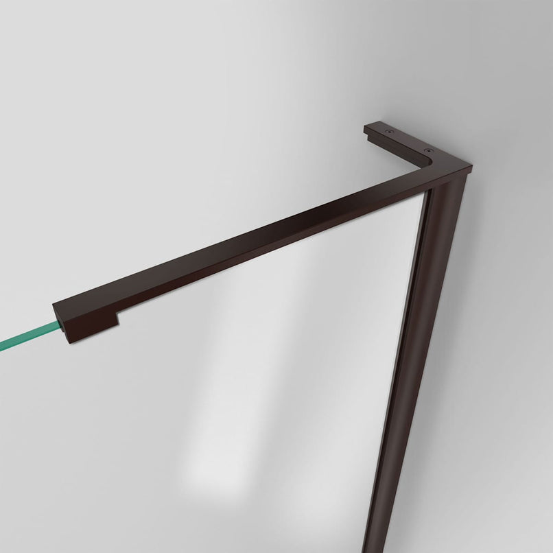 Unidoor-LS 72" High x 53" Wide Hinged Frameless Shower Door with Clear Glass - image 14