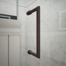 Unidoor 72" High x 54" Wide Hinged Frameless Shower Door with Clear Glass - Includes 2 Shelves - image 9