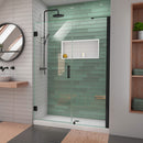 Unidoor-LS 72" High x 54" Wide Hinged Frameless Shower Door with Clear Glass - image 1