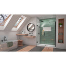 Unidoor-LS 72" High x 55" Wide Hinged Frameless Shower Door with Clear Glass - image 16