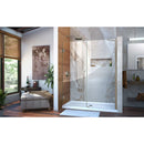Unidoor 72" High x 60" Wide Hinged Frameless Shower Door with Clear Glass - Includes Stabilizing Arm - image 5