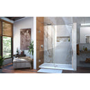 Unidoor 72" High x 61" Wide Hinged Frameless Shower Door with Clear Glass - Includes Stabilizing Arm - image 2