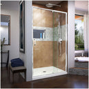 Flex 72" High x 42" Wide Hinged Framed Shower Door with Clear Glass - image 1