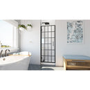 Unidoor Toulon 72" High x 24" Wide Hinged Frameless Shower Door with Clear Glass - image 3