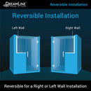 Unidoor Plus 72" High x 64-1/2" Wide Hinged Frameless Shower Door with Clear Glass - image 18