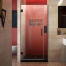 Unidoor Plus 72" High x 31" Wide Hinged Frameless Shower Door with Clear Glass - image 1