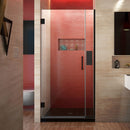 Unidoor Plus 72" High x 31-1/2" Wide Hinged Frameless Shower Door with Clear Glass - image 1