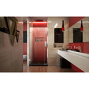 Unidoor Plus 72" High x 34-1/2" Wide Hinged Frameless Shower Door with Clear Glass - image 3