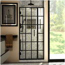 Unidoor Toulon 72" High x 34, 34.5" Wide Hinged Frameless Shower Door with Clear Glass - image 1