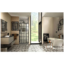 Unidoor Toulon 72" High x 34, 34.5" Wide Hinged Frameless Shower Door with Clear Glass - image 2