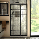 Unidoor Toulon 72" High x 40, 40.5" Wide Hinged Frameless Shower Door with Clear Glass - image 1