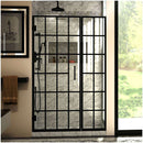 Unidoor Toulon 72" High x 46, 46.5" Wide Hinged Frameless Shower Door with Clear Glass - image 1