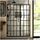 Unidoor Toulon 72" High x 52, 52.5" Wide Hinged Frameless Shower Door with Clear Glass - image 1