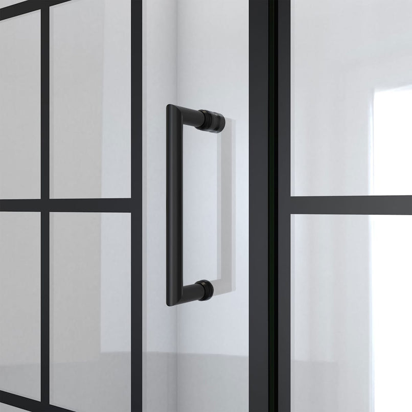 Unidoor Toulon 58" High x 58, 58.5" Wide Bypass Frameless Tub Door - image 6