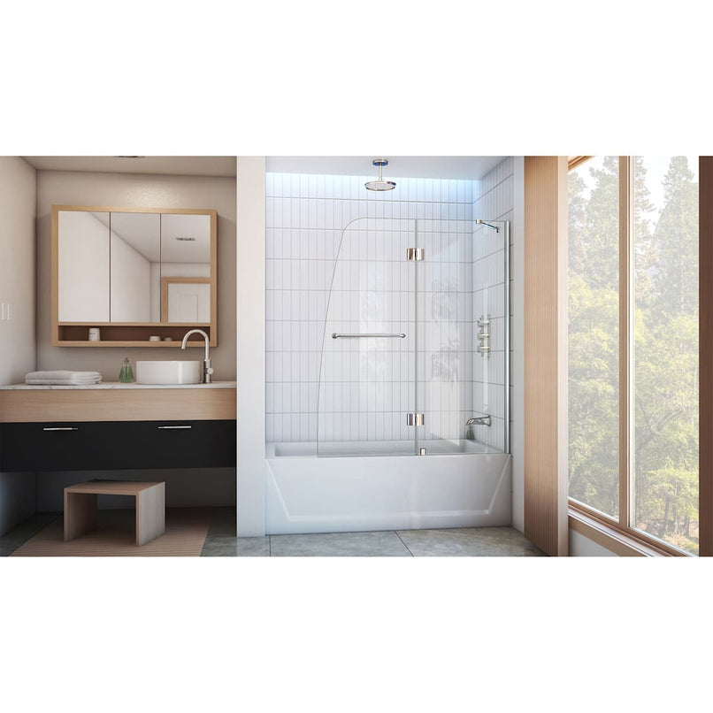 Aqua 48" W x 58" H Frameless Hinged Tub Door - image 22