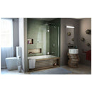 Aqua 48" W x 58" H Frameless Hinged Tub Door - image 5