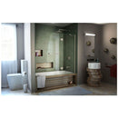 Aqua 48" W x 58" H Frameless Hinged Tub Door - image 9