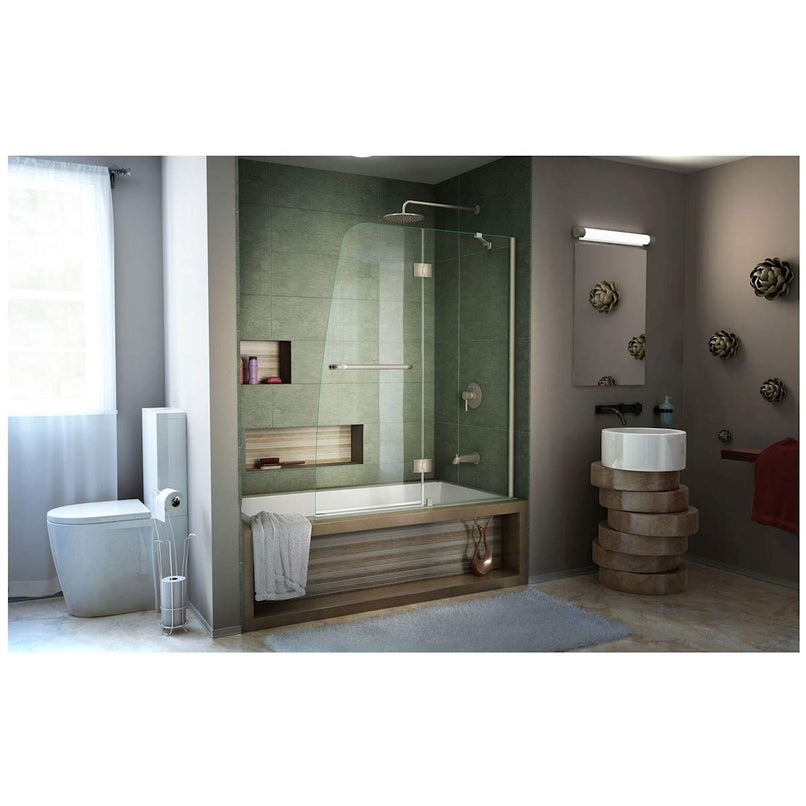 Aqua 48" W x 58" H Frameless Hinged Tub Door - image 9