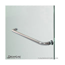 Aqua 58" High x 60" Wide Hinged Frameless Tub Door with Clear Glass - image 2