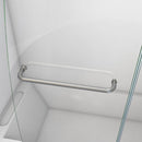 Aqua 58" High x 60" Wide Hinged Frameless Tub Door with Clear Glass - image 10