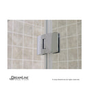 Aqua 58" High x 60" Wide Hinged Frameless Tub Door with Clear Glass - image 3