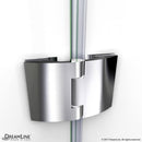 Aqua 58" High x 60" Wide Hinged Frameless Tub Door with Clear Glass - image 4