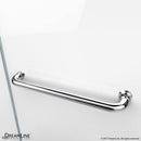 Aqua 58" High x 60" Wide Hinged Frameless Tub Door with Clear Glass - image 5