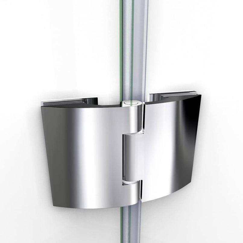 Aqua 58" High x 60" Wide Hinged Frameless Tub Door with Clear Glass - image 13