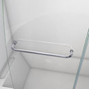 Aqua 58" High x 56" Wide x 30" Deep Hinged Frameless Shower Enclosure with Clear Glass - image 13