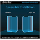 Linea Two Individual Frameless Shower Screens 30" W x 72" H each, Open Entry Design - image 3