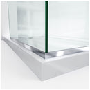 Linea Two Adjacent Frameless Shower Screens 30" W x 72" H each, Open Entry Design - image 7