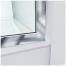 Linea Two Adjacent Frameless Shower Screens 30" and 34" W x 72" H, Open Entry Design - image 6