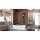 Aqua Ultra 58" High x 48" Wide Hinged Frameless Tub and Shower Screen with Tempered Glass - image 7