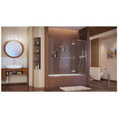 Aqua Ultra 58" High x 60" Wide Hinged Frameless Tub Door with Clear Glass - image 2