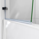 Aqua Uno 58" High x 34-5/16" Wide Hinged Frameless Tub Door with Clear Glass - image 21