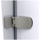 Aqua Uno 58" High x 34-5/16" Wide Hinged Frameless Tub Door with Clear Glass - image 6