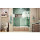 Aqua Uno 58" High x 34-5/16" Wide Hinged Frameless Tub Door with Clear Glass - image 8