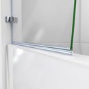 Aqua Uno 58" High x 60" Wide Hinged Frameless Tub Door with Clear Glass - image 17