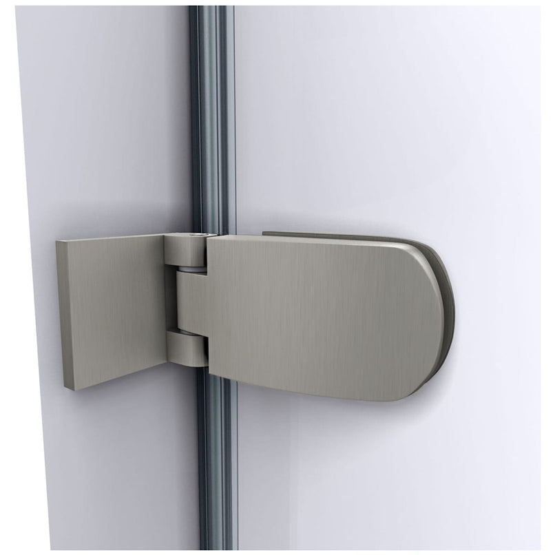 Aqua Uno 58" High x 60" Wide Hinged Frameless Tub Door with Clear Glass - image 9