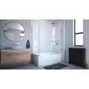 Aqua Uno 58" High x 56" Wide x 30" Deep Hinged Frameless Shower Enclosure with Clear Glass - image 12