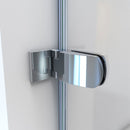 Aqua Uno 58" High x 56" Wide x 30" Deep Hinged Frameless Shower Enclosure with Clear Glass - image 15