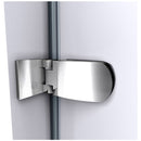 Aqua Uno 58" High x 56" Wide x 30" Deep Hinged Frameless Shower Enclosure with Clear Glass - image 5