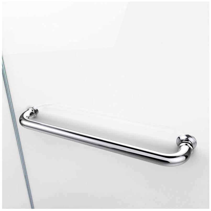 Aqua Uno 58" High x 56" Wide x 30" Deep Hinged Frameless Shower Enclosure with Clear Glass - image 6