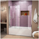 AquaFold 58" High x 60" Wide Pivot Frameless Tub Door with Clear Glass - image 4