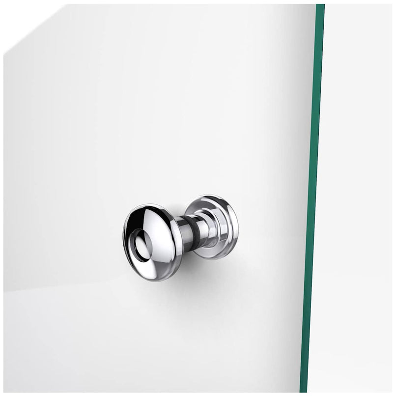 AquaFold 58" High x 60" Wide Pivot Frameless Tub Door with Clear Glass - image 11