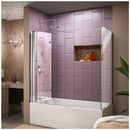AquaFold 58" High x 56" Wide x 30" Deep Pivot Frameless Shower Enclosure with Clear Glass - image 7