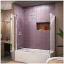 AquaFold 58" High x 56" Wide x 30" Deep Pivot Frameless Shower Enclosure with Clear Glass - image 8