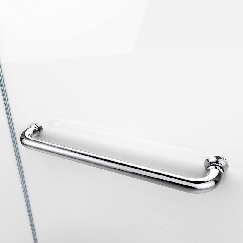 Aqua Swing 56-60" W x 30" D x 58" H Frameless Tub Door with Return Panel - image 5