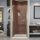 Elegance 72" High x 29" Wide Pivot Frameless Shower Door with Clear Glass - image 1